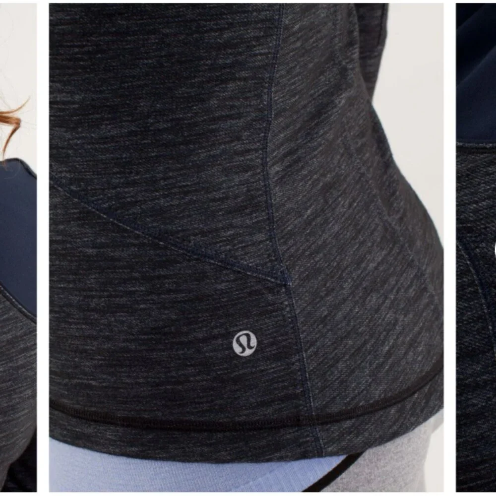 {RARE} Lululemon - Reversible Slub Denim Forme Jacket W4A47S | Inkwell | Size 4